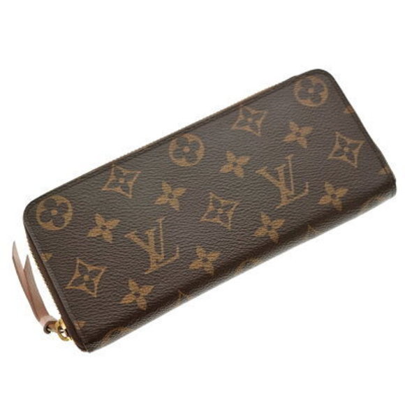 Louis Vuitton Portefeuille Clemence Wallet Pink Brown Long - Picture 1 of 11